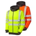 Hi Vis Zipped Hooded Sweatshirt LEO SS02