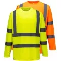 Personalised Hi Vis Long Sleeved T-Shirt S178