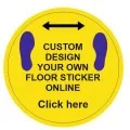 Custom Printed Social Distancing Floor sticker
