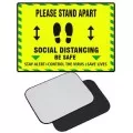 Yellow Floor Mat Social Distancing