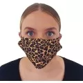 Face mask covering with leopardskin pattern