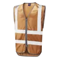 Bronze Colour HI Vis vest Leo W35
