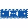 Blue Social Distance Banner Keep 2 Metres