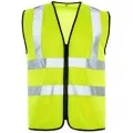 Yellow Zip up Hi Vis Vest