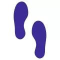 Blue Footprint Social Distancing Floor Stickers (pair) Blue Footprint Social Distancing Floor Stickers (pair)
