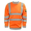 Flame Retardant ARC Orange Hivis Long Sleeve Poloshirt