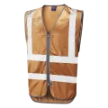 Bronze Colour HI Vis vest Leo W35
