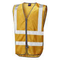 Gold colour hi vis vest Leo W35