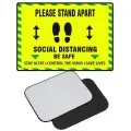 Yellow Floor Mat Social Distancing