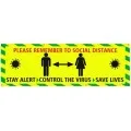 Social Distance Banner Keep 2 Metres
