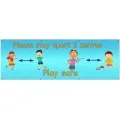 School Children Social Distance Banner