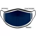 Navy Hi Vis Face Mask with Reflective Edge 3 layer Navy Hi Vis Face Mask with Reflective Edge 3 layer