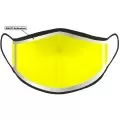 Yellow Custom Printed Hi Visibility Around Edge Face Mask With Nose Wire