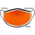 Orange Hi Vis Face Mask with Reflective Edge Orange Hi Vis Face Mask with Reflective Edge