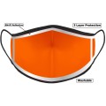 Orange Hi Vis Face Mask with Reflective Edge