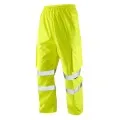 Yellow Hi Vis Waterproof Overtrousers with pockets Leo L01