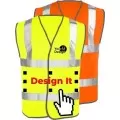 Personalised Premium Quality Hi Vis Vest Leo W01 Personalised Premium Quality Hi Vis Vest Leo W01