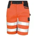 Orange Hi Vis Safety Cargo Shorts Result
