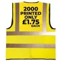 2000 Custom Printed Hi Vis vests & Logo