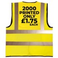 2000 Custom Printed Hi Vis vests & Logo