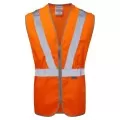 Orange Pull Apart Hi Vis Vest With Zip Pulsarail PR145