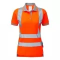 Ladies Orange Hi Vis Short Sleeve Polo Pulsar PR701 Ladies Orange Hi Vis Short Sleeve Polo Pulsar PR701