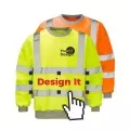 Custom Printed Hi Vis Sweatshirt Custom Printed Hi Vis Sweatshirt