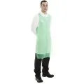 Disposable Polythene apron roll of 100 at 50 mu thick