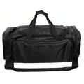 Holdall with reflective stripe large black