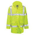 Hi Vis Waterproof Breathable unpadded Hi Vis Coat