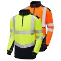 Hi Vis Quarter Zip Two Tone Sweatshirt LEO SS08 Hi Vis Quarter Zip Two Tone Sweatshirt LEO SS08