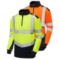 Hi Vis Quarter Zip Two Tone Sweatshirt LEO SS08