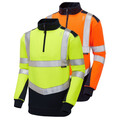 Hi Vis Quarter Zip Two Tone Sweatshirt LEO SS08