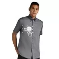 Embroidered Short Sleeve Oxford Shirt Kustom Kit KK109