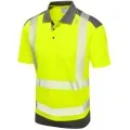 Yellow Hi Vis Polo Shirt Coolviz Leo P14-Y/GY