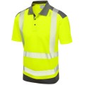 Yellow Hi Vis Polo Shirt Coolviz Leo P14-Y/GY