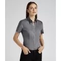 Embroidered Ladies Short Sleeve Oxford Shirt Kustom Kit KK701