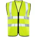 Custom Printed Hi Vis Vest with Zip