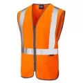 Orange Pull Apart Railway Hi Vis Vest With Zip Leo W15 Orange Pull Apart Railway Hi Vis Vest With Zip Leo W15
