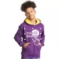 Kids Custom Printed Two Tone Hoodie Awdis JH03J