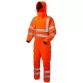 Hi Vis Waterproof Coverall With Hood Leo CV02 EcoViz Hi Vis Waterproof Coverall With Hood Leo CV02 EcoViz