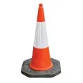 Orange 1 Metre Dominator Traffic Cone & Reflective Sleeve JSP JBE079-240-600