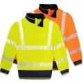 Hi Vis Two Tone Quarter Zip Sweatshirt Orbit HVUSWDB