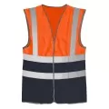 Orange and Navy Hi Vis Vest