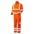 Orange Railway Hi Vis Coverall Class 3 - Leo CV01 FRONT