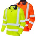 Hi Vis Long Sleeved Polo Shirt LEO EcoViz P05