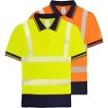 Hi Vis Two Tone Short Sleeve Polo Shirt Orbit HVUPSDB