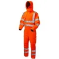 Hi Vis Waterproof Coverall With Hood Leo CV02 EcoViz