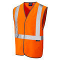 Orange Railway Velcro Pull Apart Hi Vis Vest Leo W14