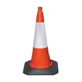 Orange Traffic Cone 75cm with Reflective Sleeve JSP Dominator JBF069-240-600